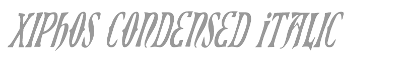 Xiphos Condensed Italic